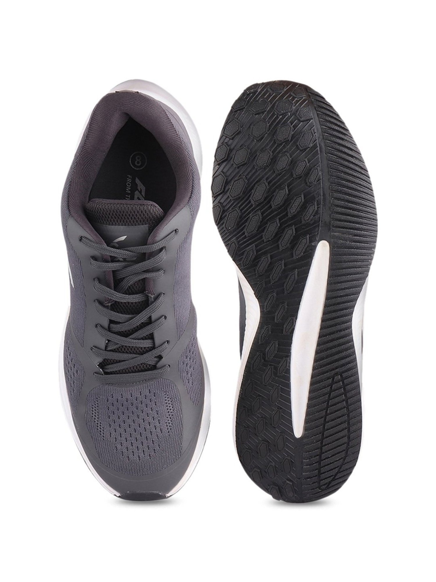 Furo by Red Chief Men's Charcoal Running Shoes