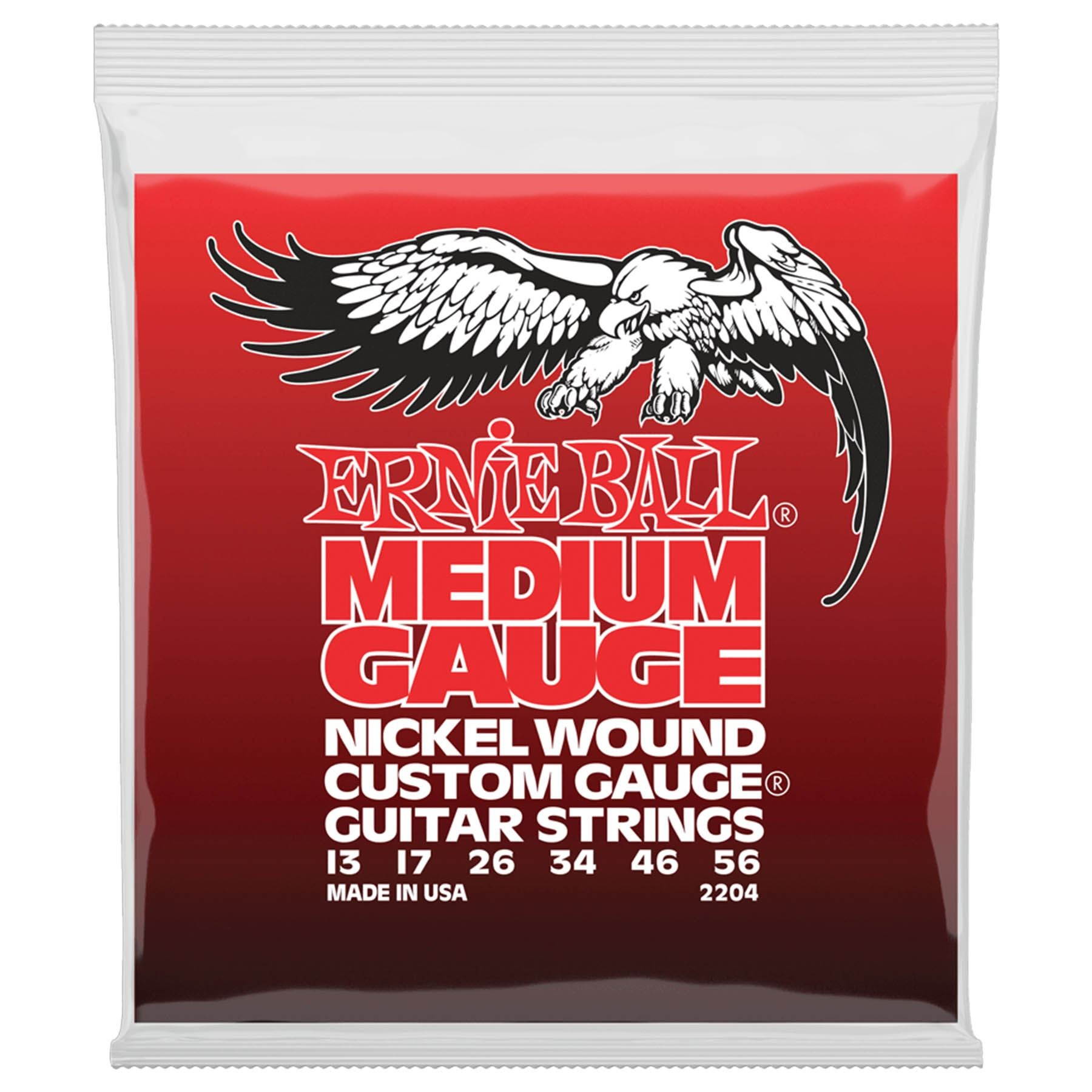 Ernie Ball 2204 Nickel Wound Medium Slinky Electric Guitar Strings