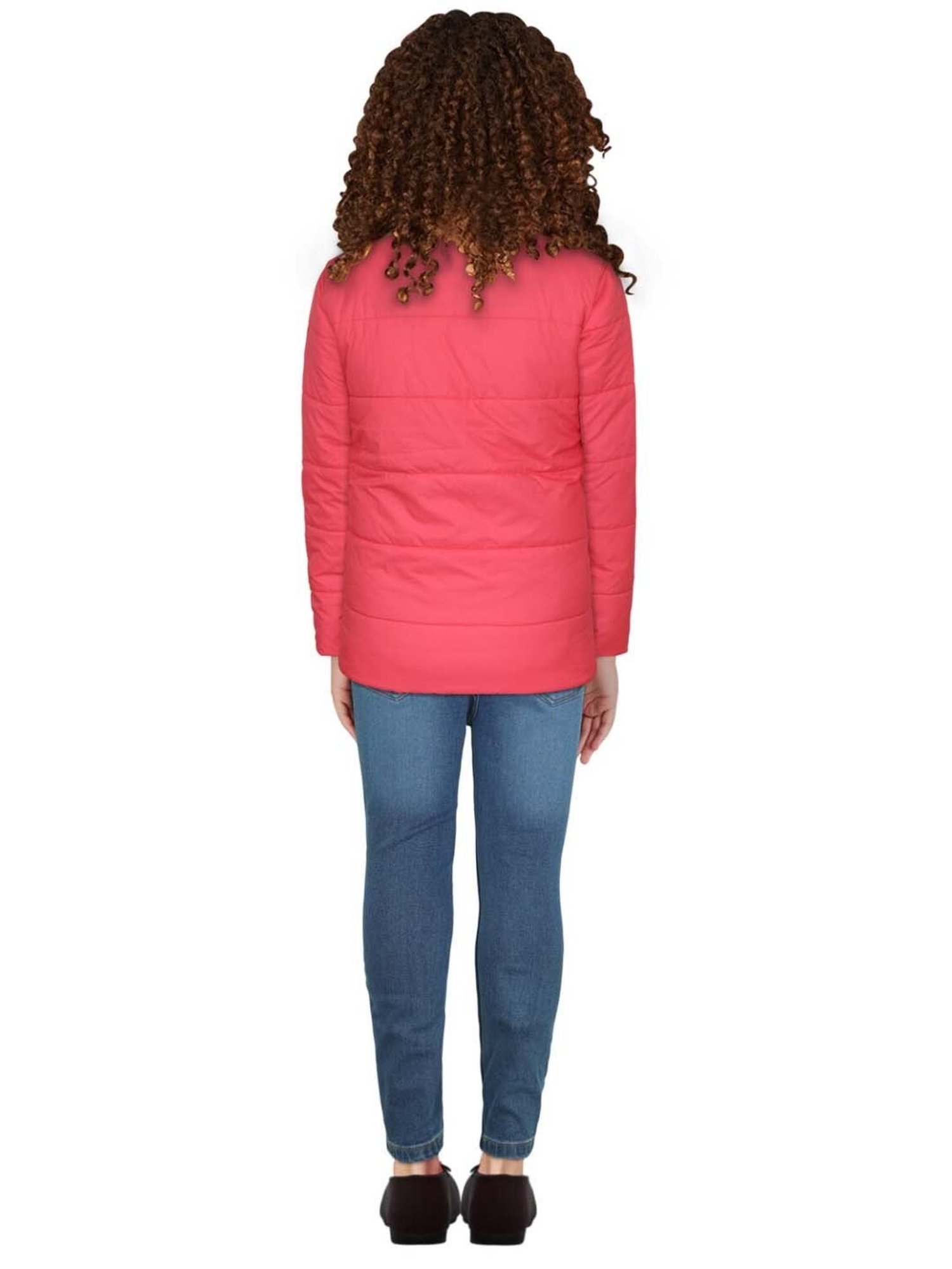 Elle Kids Black Self Pattern Jacket