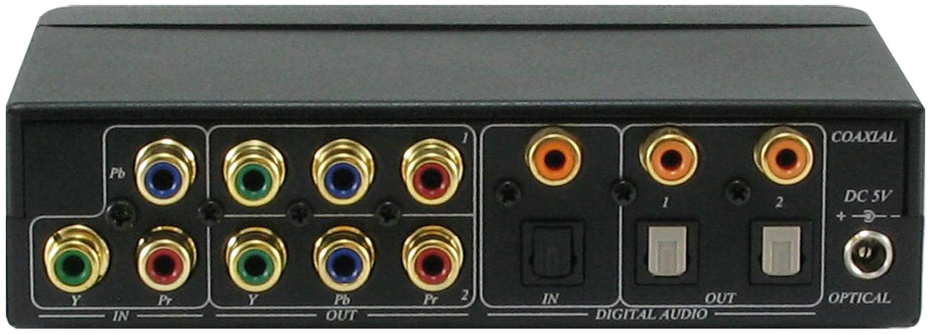 Shinybow ANI-1X2COMPDA 1x2 Component Video(RCA) Splitter Distribution Amplifier