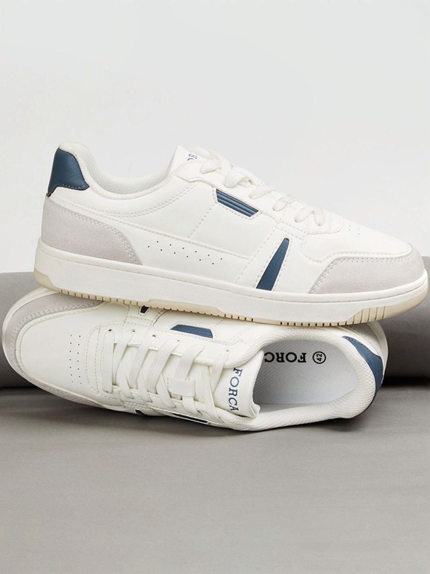 Forca by Lifestyle Men's White Casual Sneakers