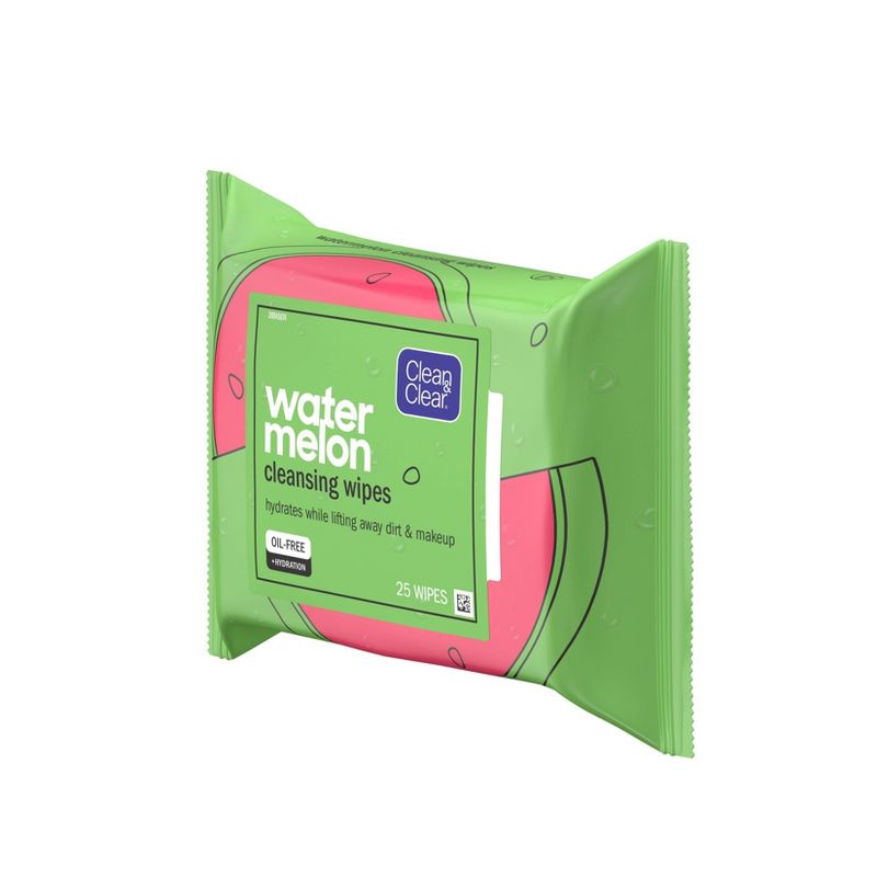 Clean & Clear Watermelon Cleansing Wipes - 25ct