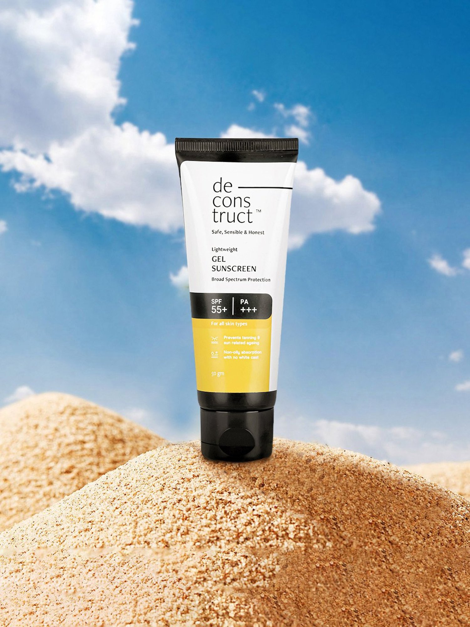Deconstruct Lightweight Gel SPF 55+ Sunscreen - 50 gm