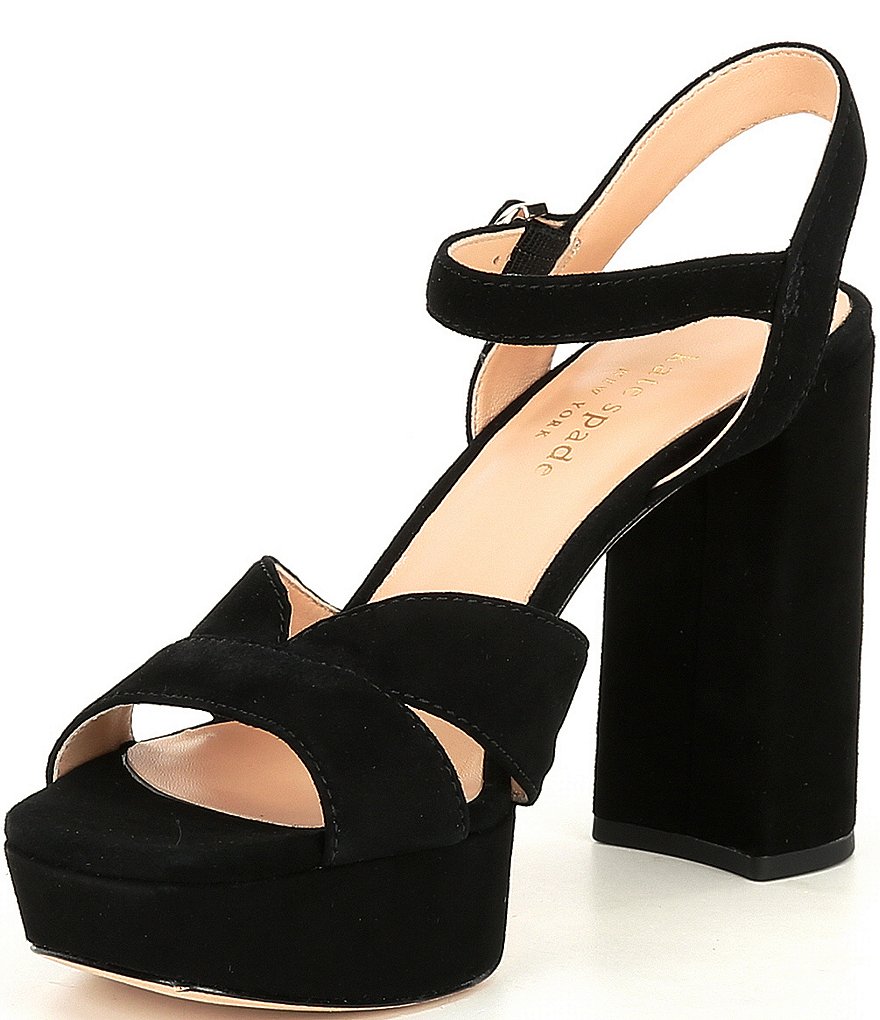 kate spade new york Delight Suede Block Heel Platform Sandals