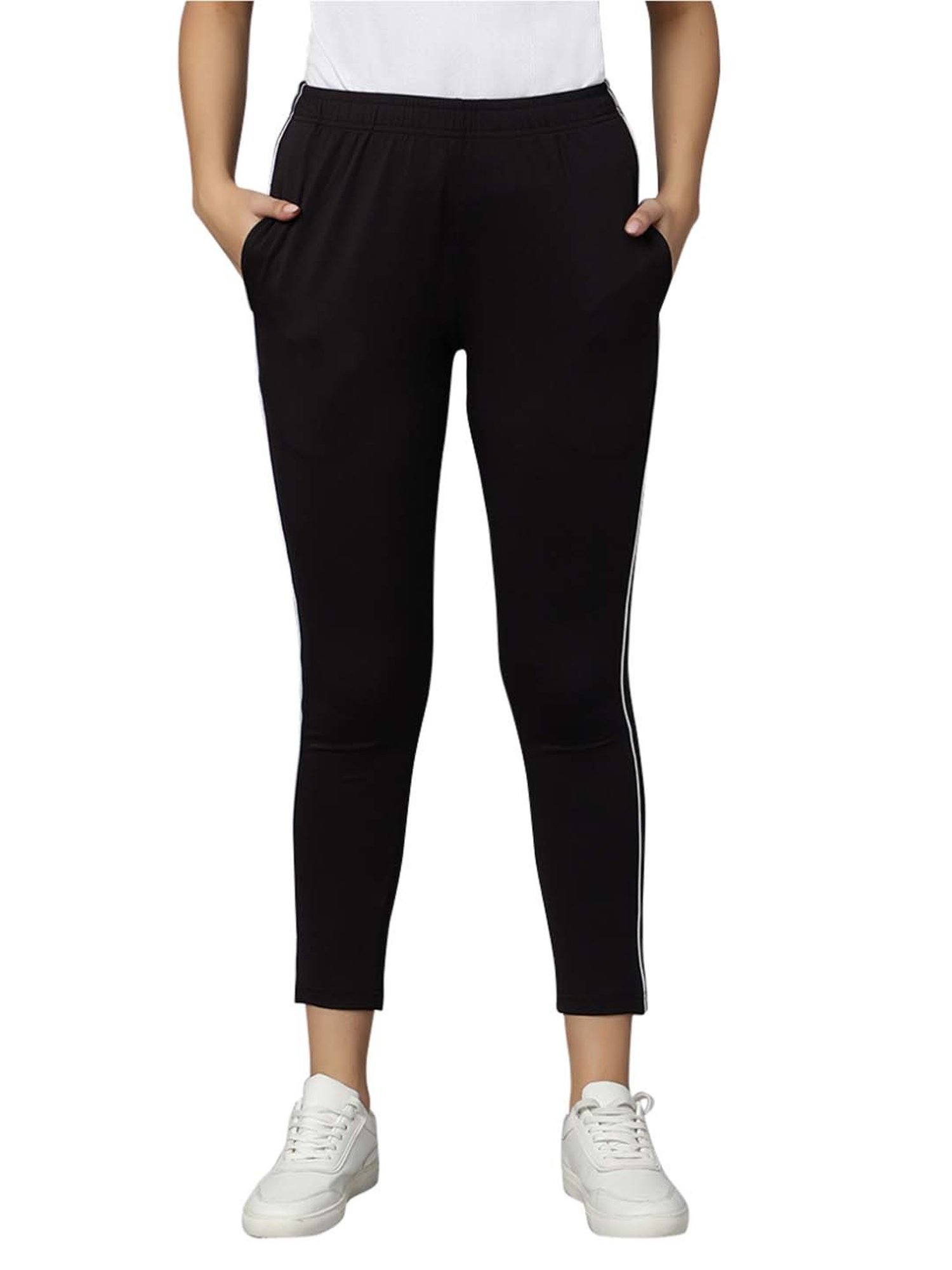 Omtex Black & Grey Mid Rise Sports Track Pants - Pack Of 3