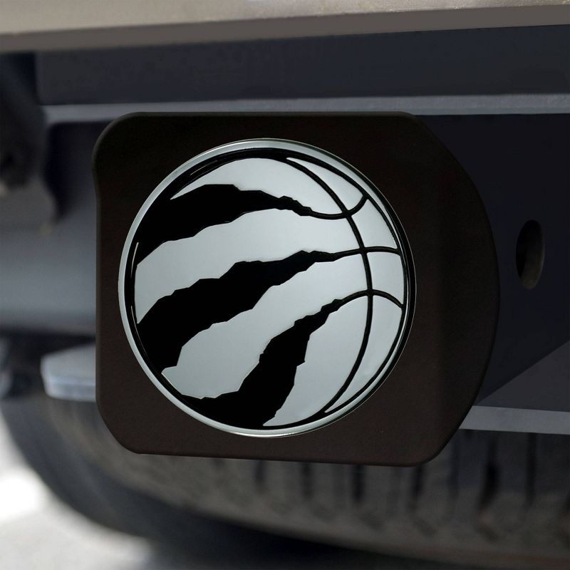 NBA Toronto Raptors Chrome Metal Hitch Cover - Black