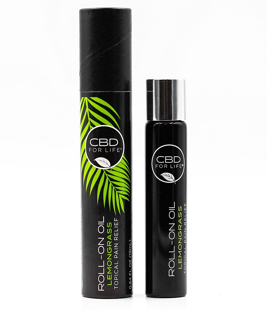 CBD for Life Roll-On Oil Topical CBD Pain Relief - Lemongrass