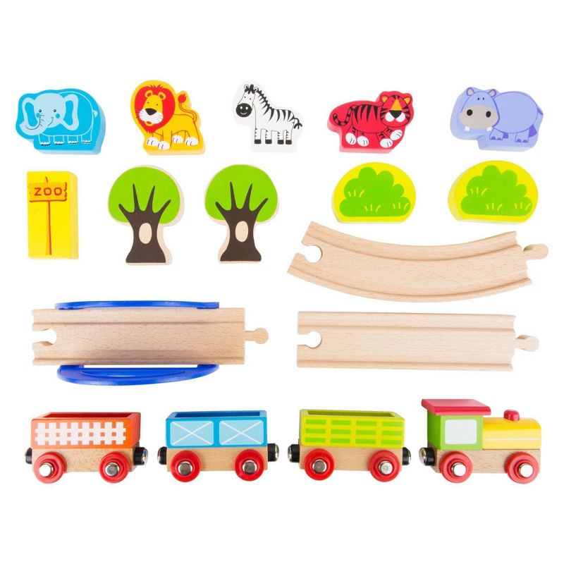 Small Foot Wooden Toys The Zoo Train Railway