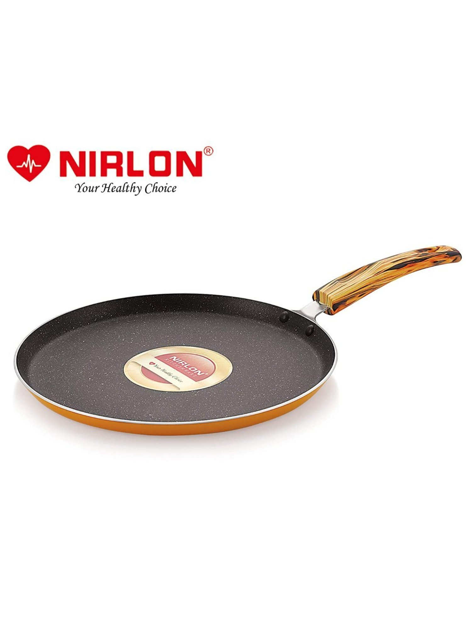 Nirlon Pure Grade Virgin Aluminium Non-stick Induction Base Flat Tawa - 26 cm Diameter