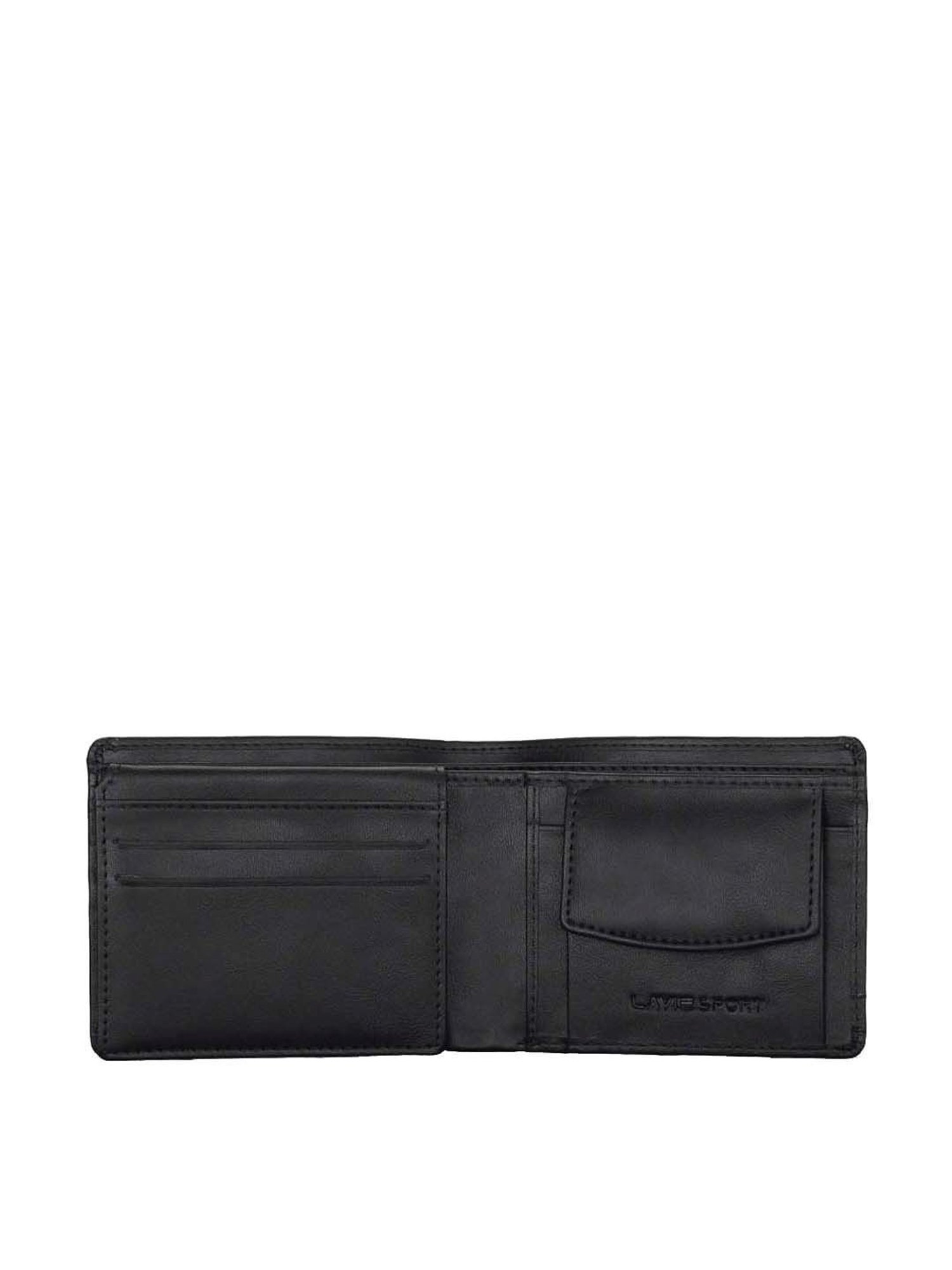 THE HOLISTIK Revival Black & Maroon Casual Leather Bi-Fold Wallet for Men
