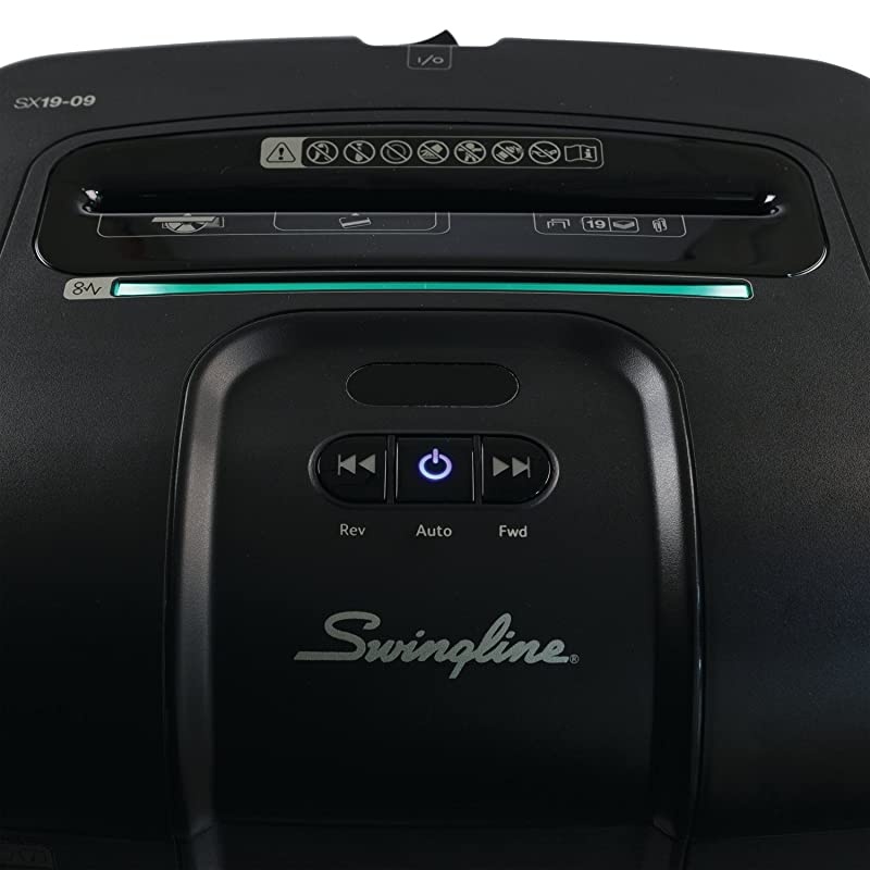 Heavy Duty Home Shredder, SX19-09, Super Cross-Cut, 19 Sheets (1758493), Black