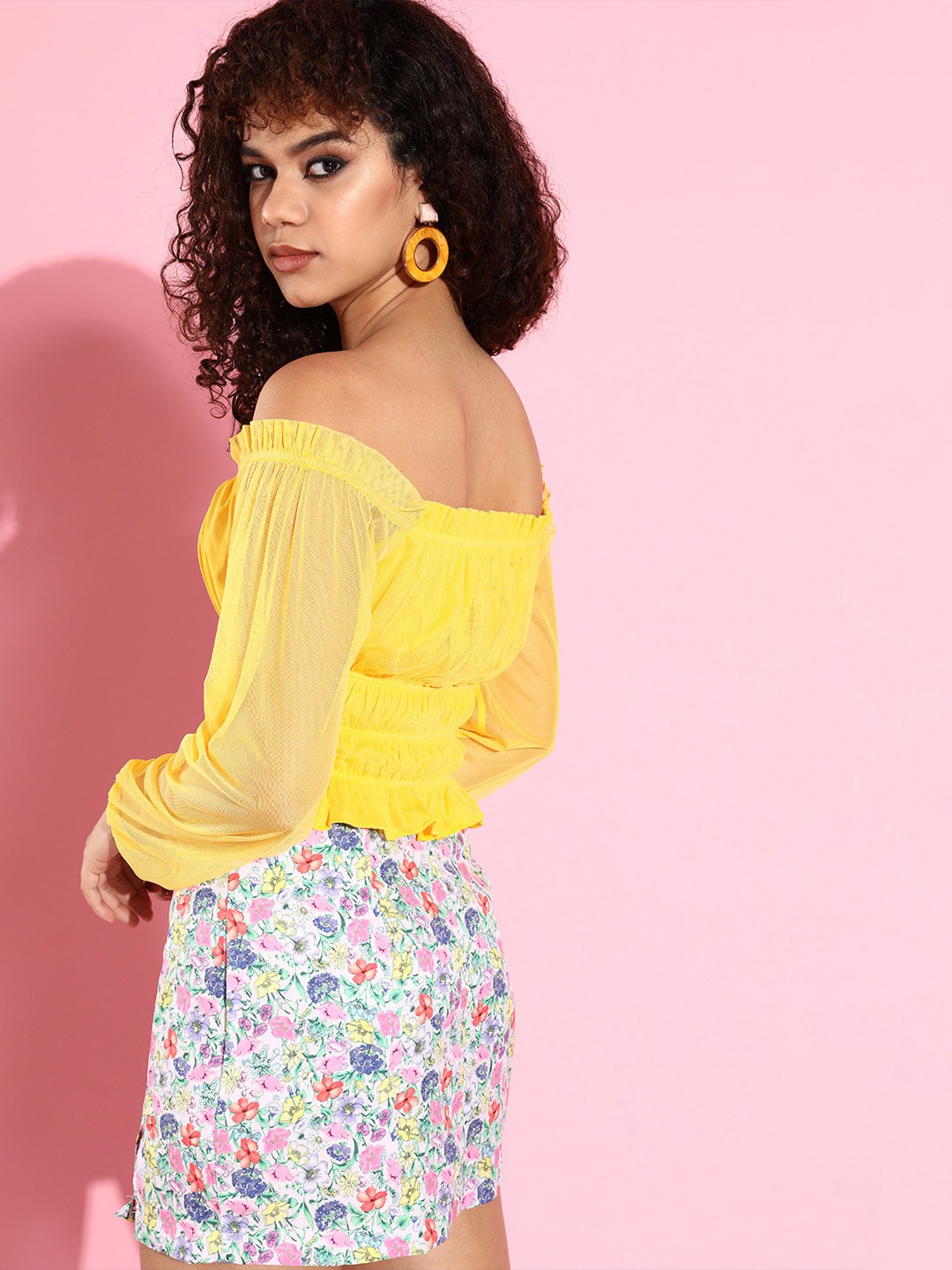KASSUALLY Yellow Relaxed Fit Top