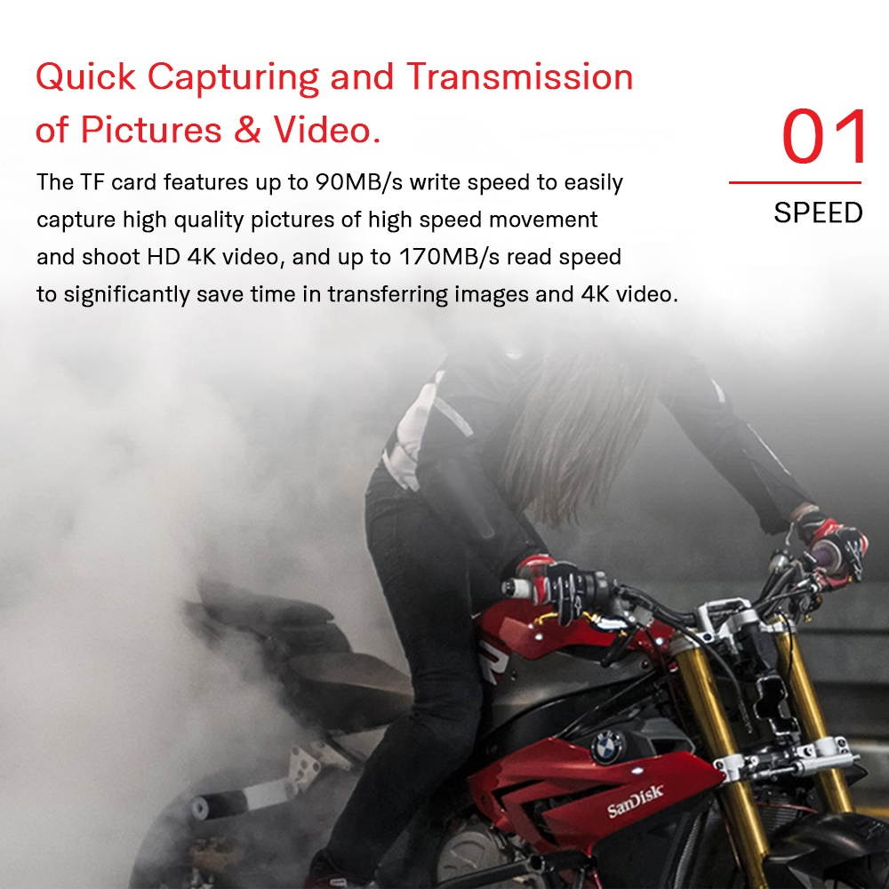 Genuine Original SanDisk Extreme Pro 64GB MicroSD Card U3 C10 A2 V30 4K TF Card Memory Card Super Fast Speed 170MB/s Read 90MB/s Write