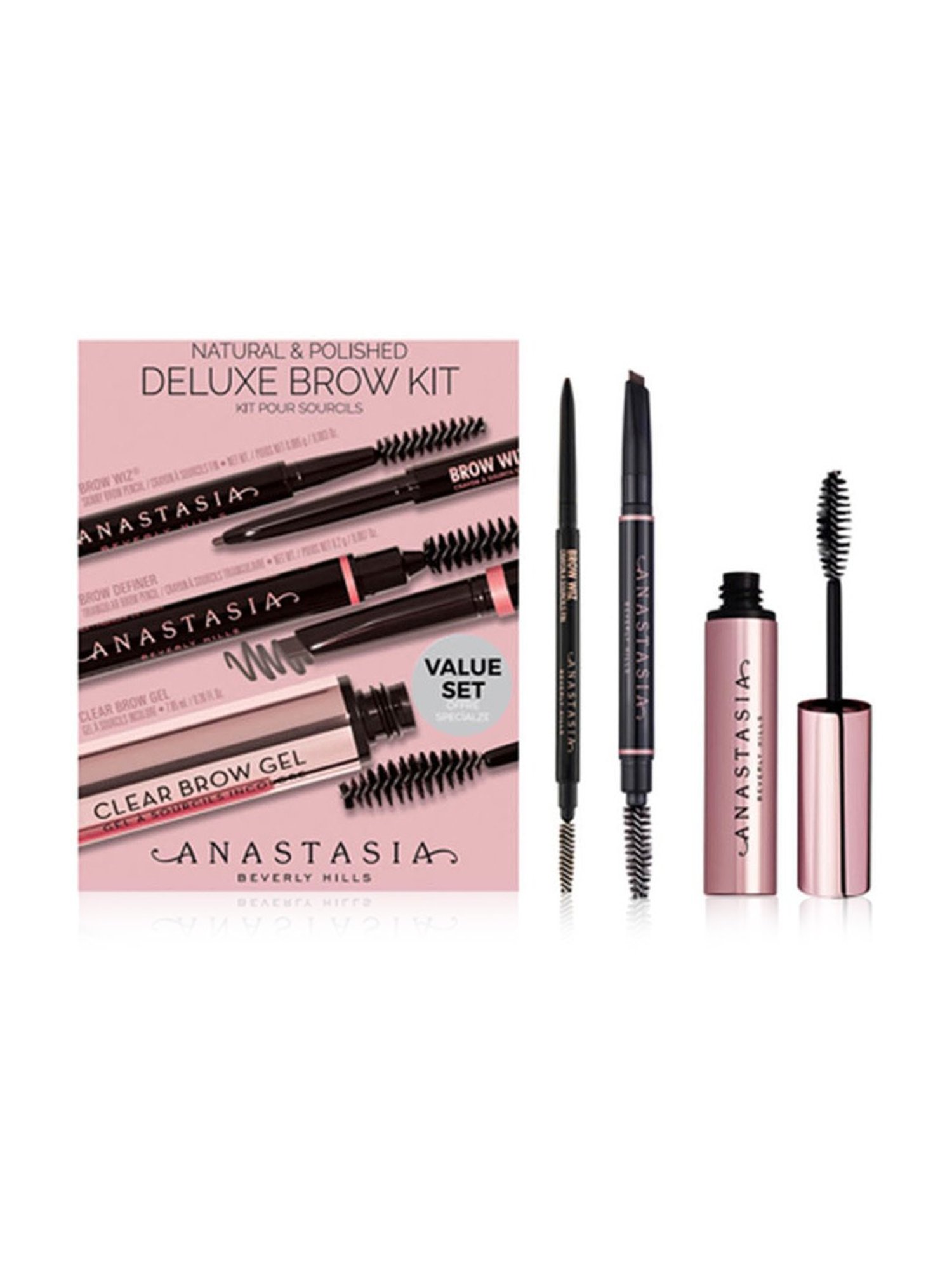 Anastasia Beverly Hills Natural and Polished Deluxe Soft Brown Brow Kit