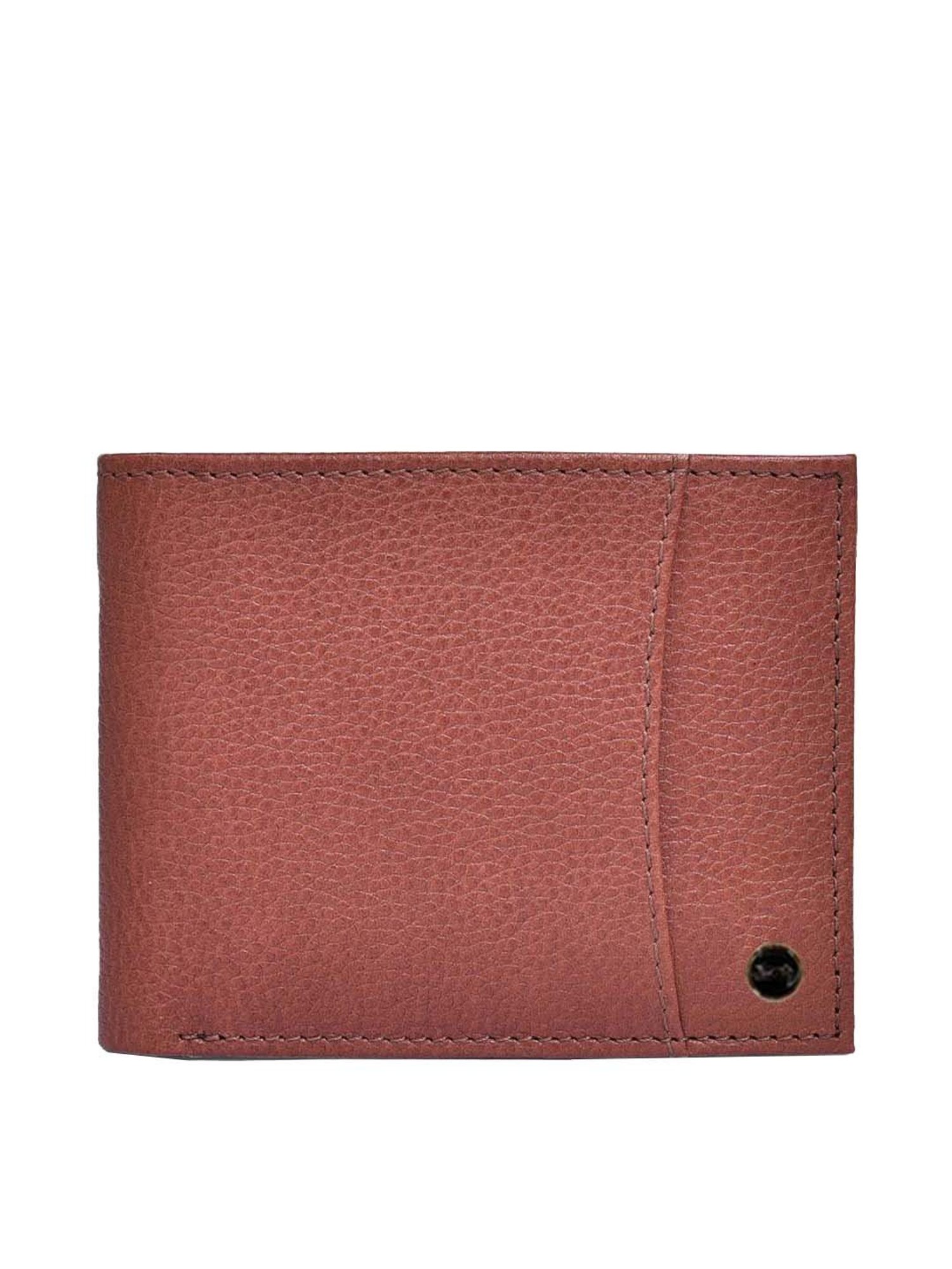 BELWABA Tan Casual Leather Bi-Fold Wallet for Men