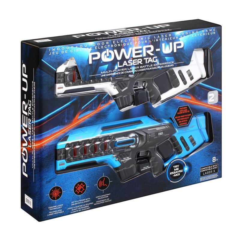 Power Up Laser Tag  Large Blasters - 2pk