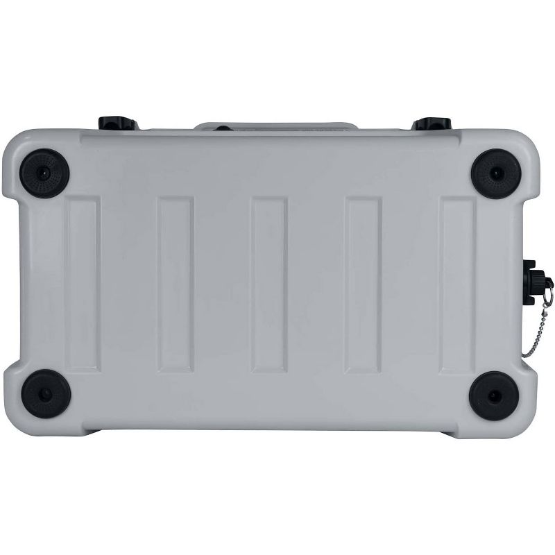 Driftsun Heavy Duty Rotomolded Thermoplastic UV Resistant Portable 45 Quart Insulated Hardside Ice Chest Beverage Cooler, Grey