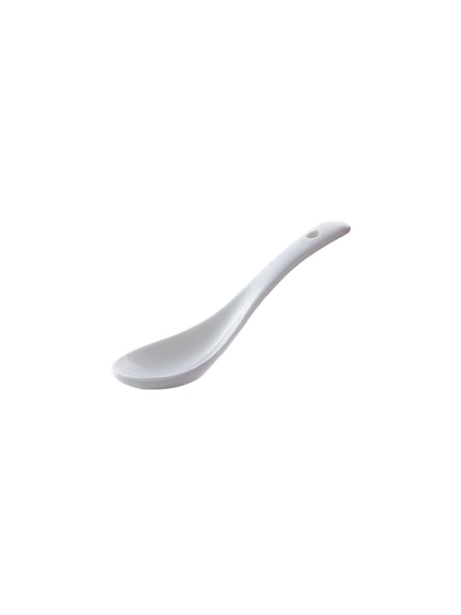 Goodhomes White Porcelain 4 cm Soup Spoon - Set of 12