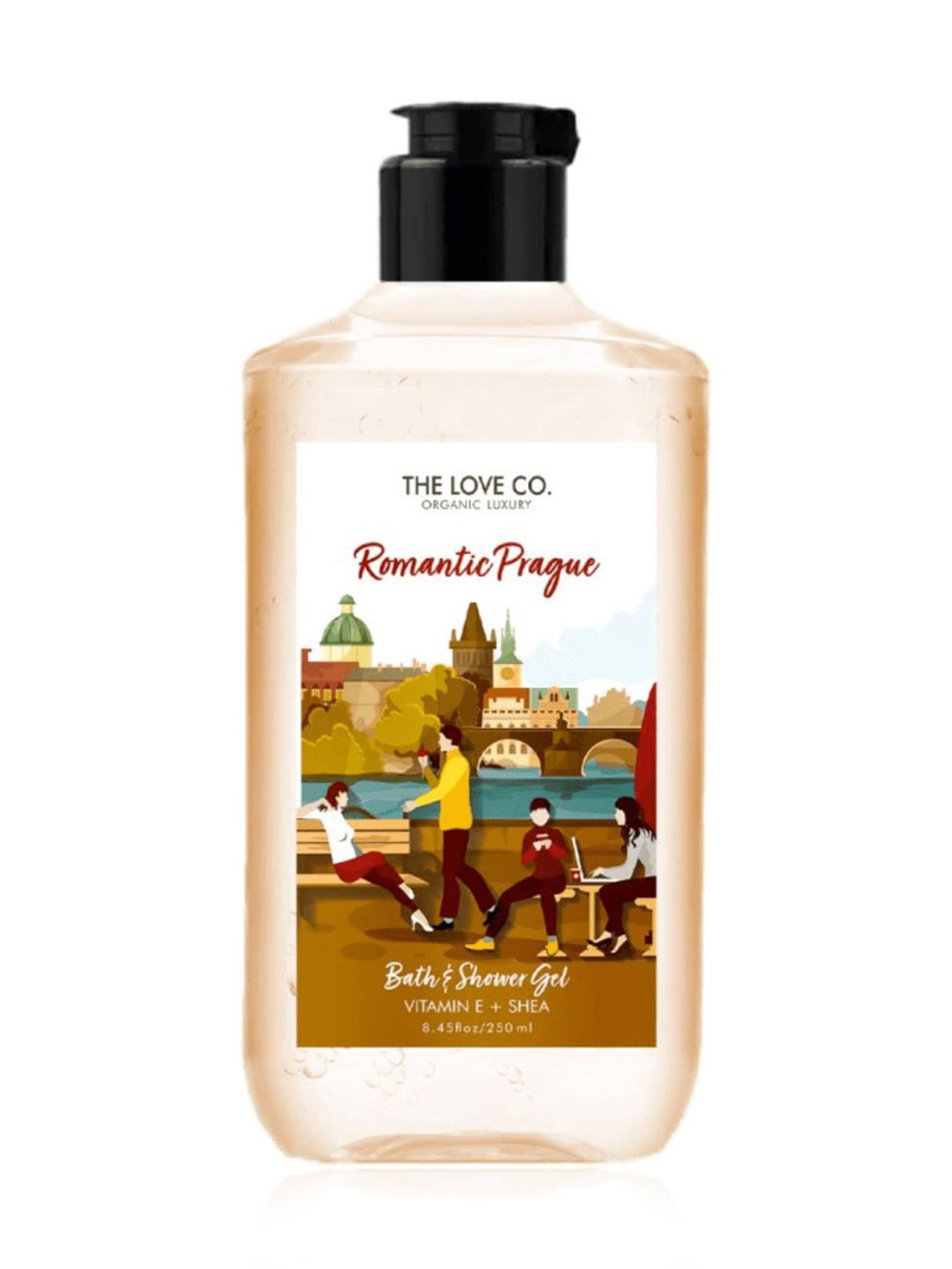 The Love Co. Romantic Prague Bath & Shower Gel - 250 ml