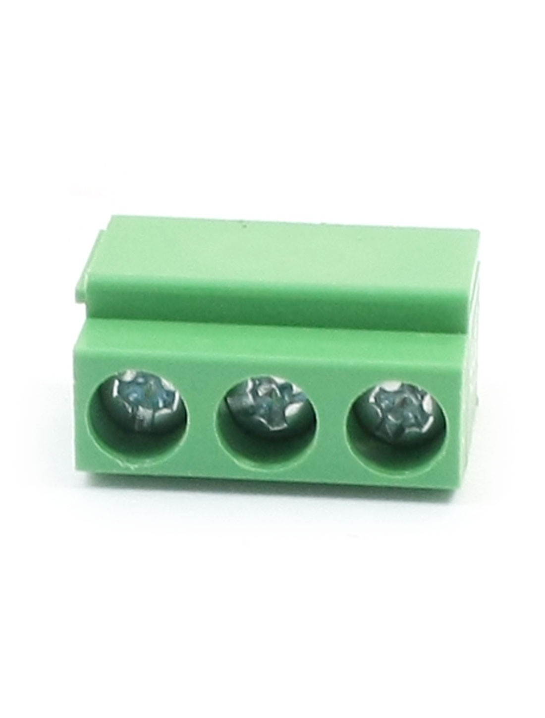 Global Bargains 4.5mm Pitch Pluggable Type Green Screw Terminal Block Connector 6Pcs