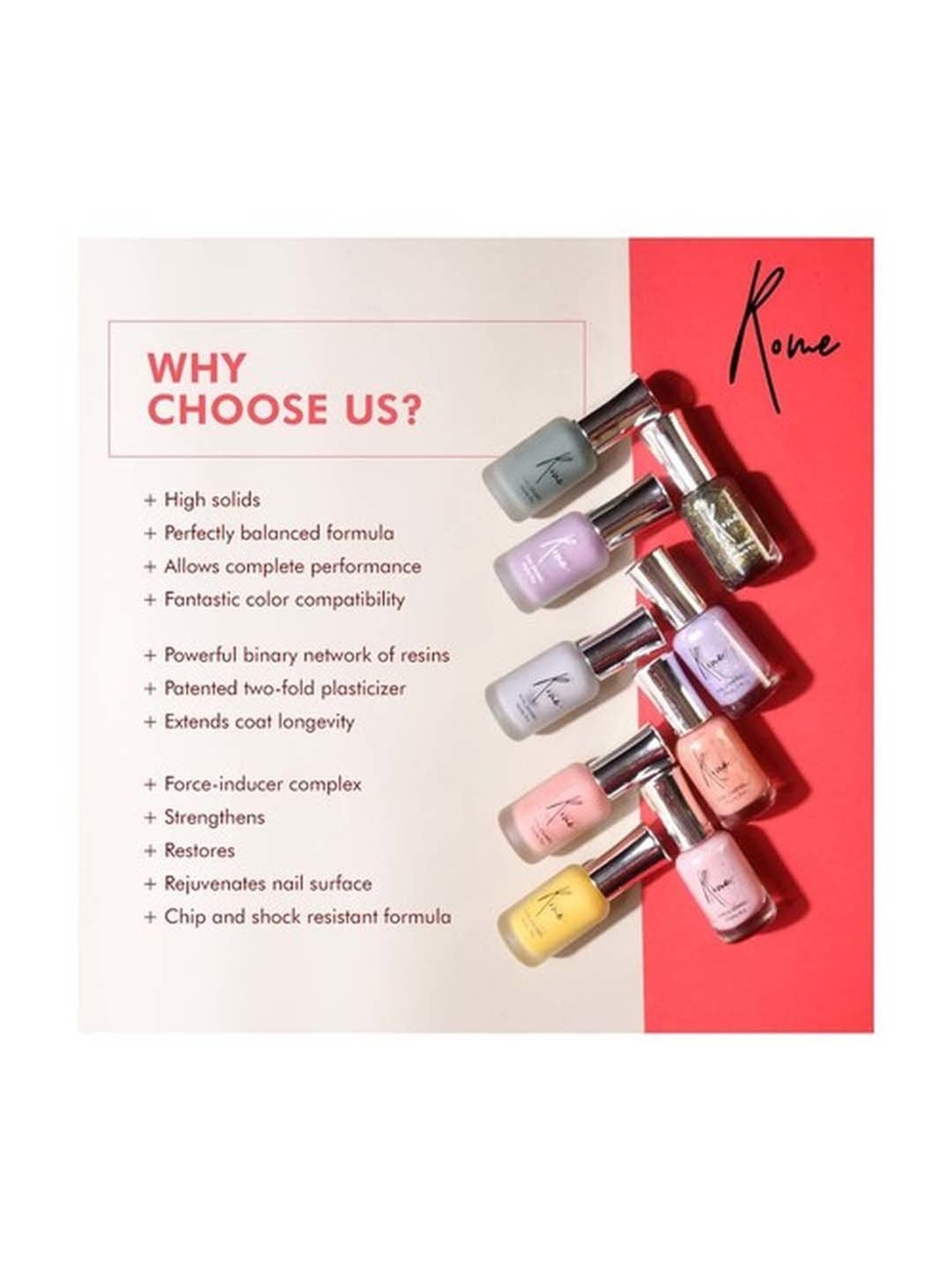 Rome Set of 5 Effects Pro Nail Enamel