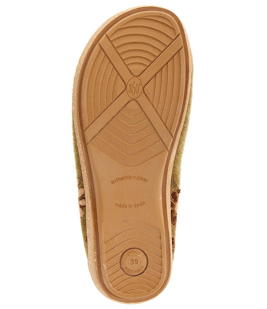 Taos Footwear Woolderness 2 Wool Cork Wedge Clogs