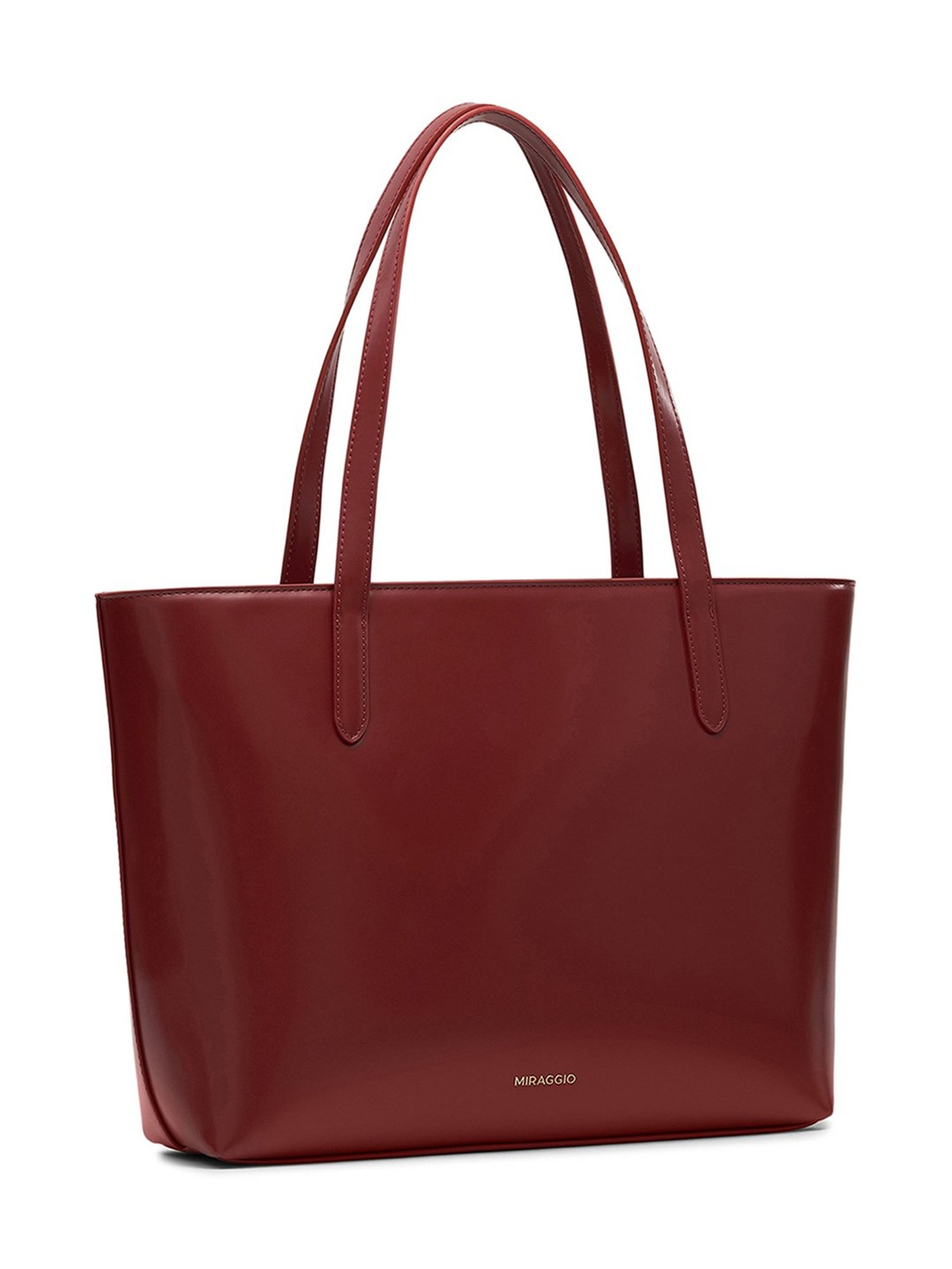 Miraggio Kate Maroon Large Tote Handbag