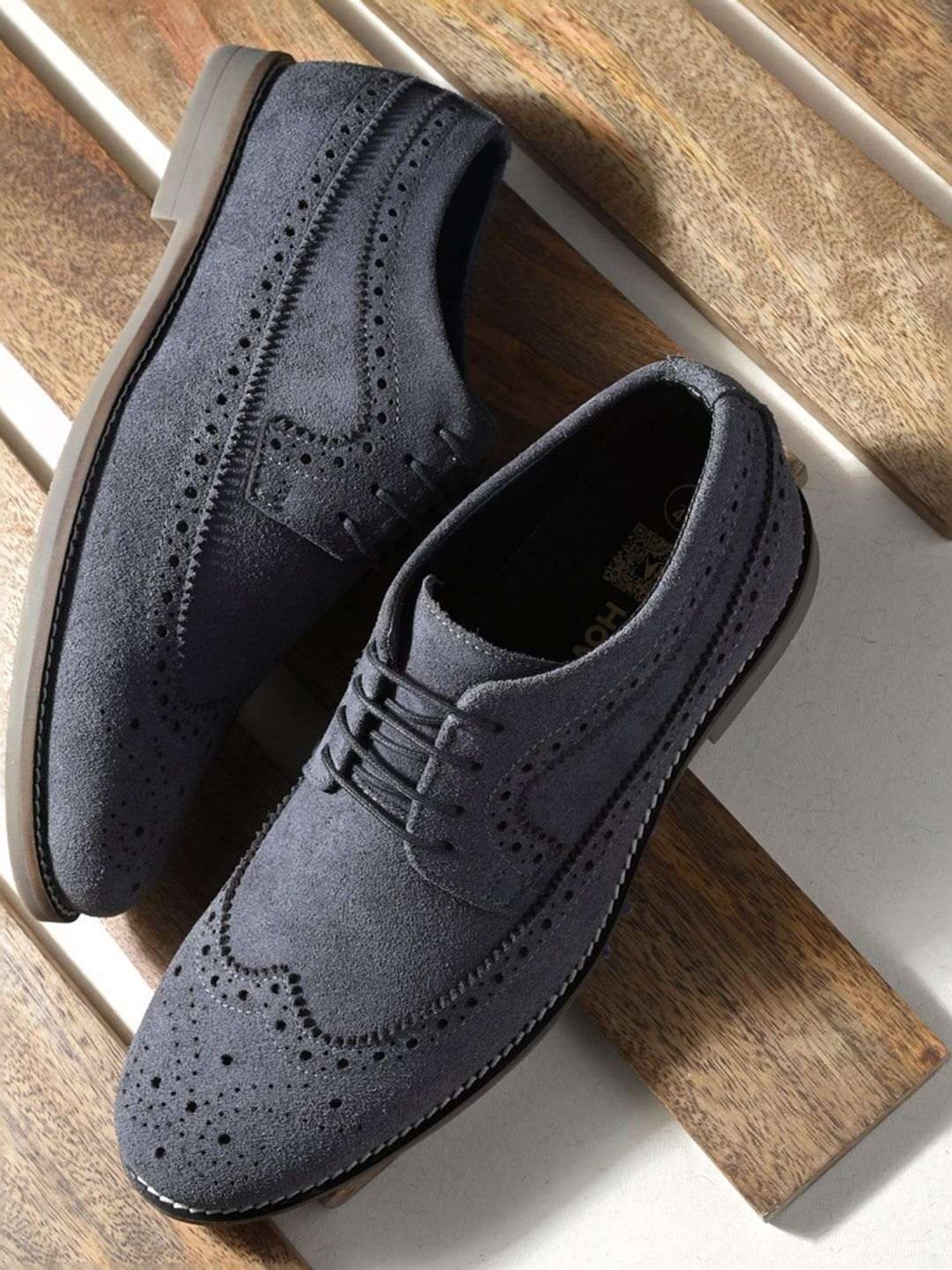 Hoversole Men's Charles Grey Brogue Shoes
