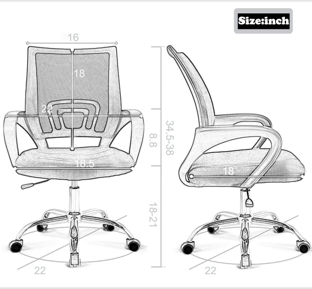 Office Computer Chair Home Office Chair Meeting Home Backrest Leisure Boss Stool Training Mesh Chair
