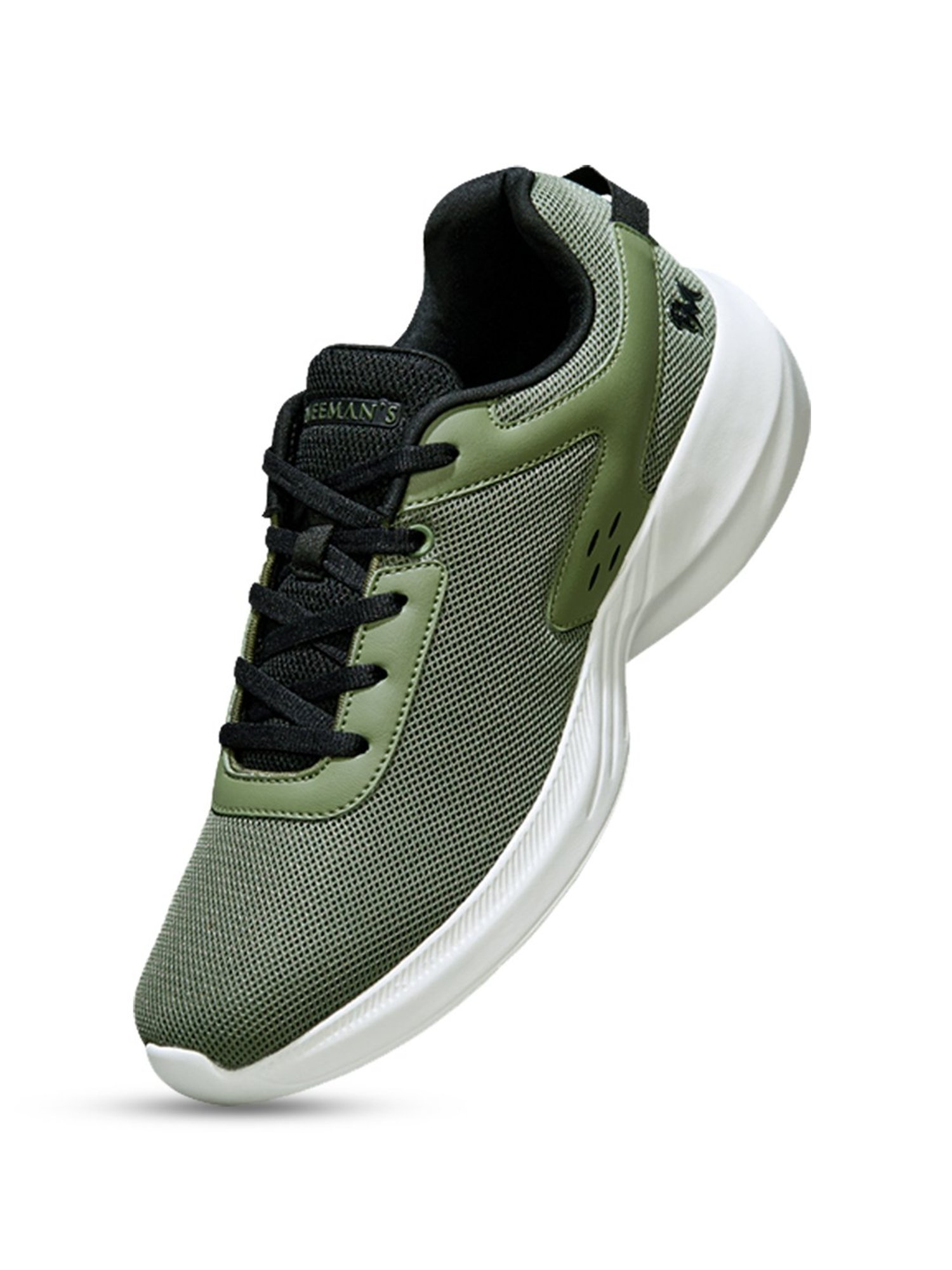 Neemans Men's Olive Running Shoes