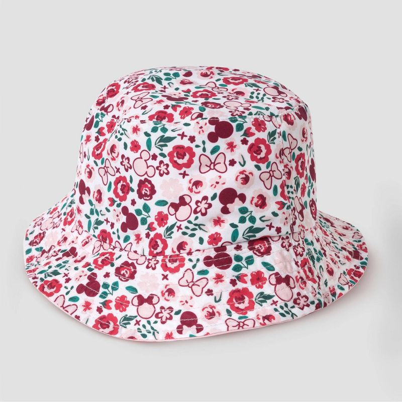 Toddler Girls' Minnie Mouse Reversible Bucket Hat - Light Pink