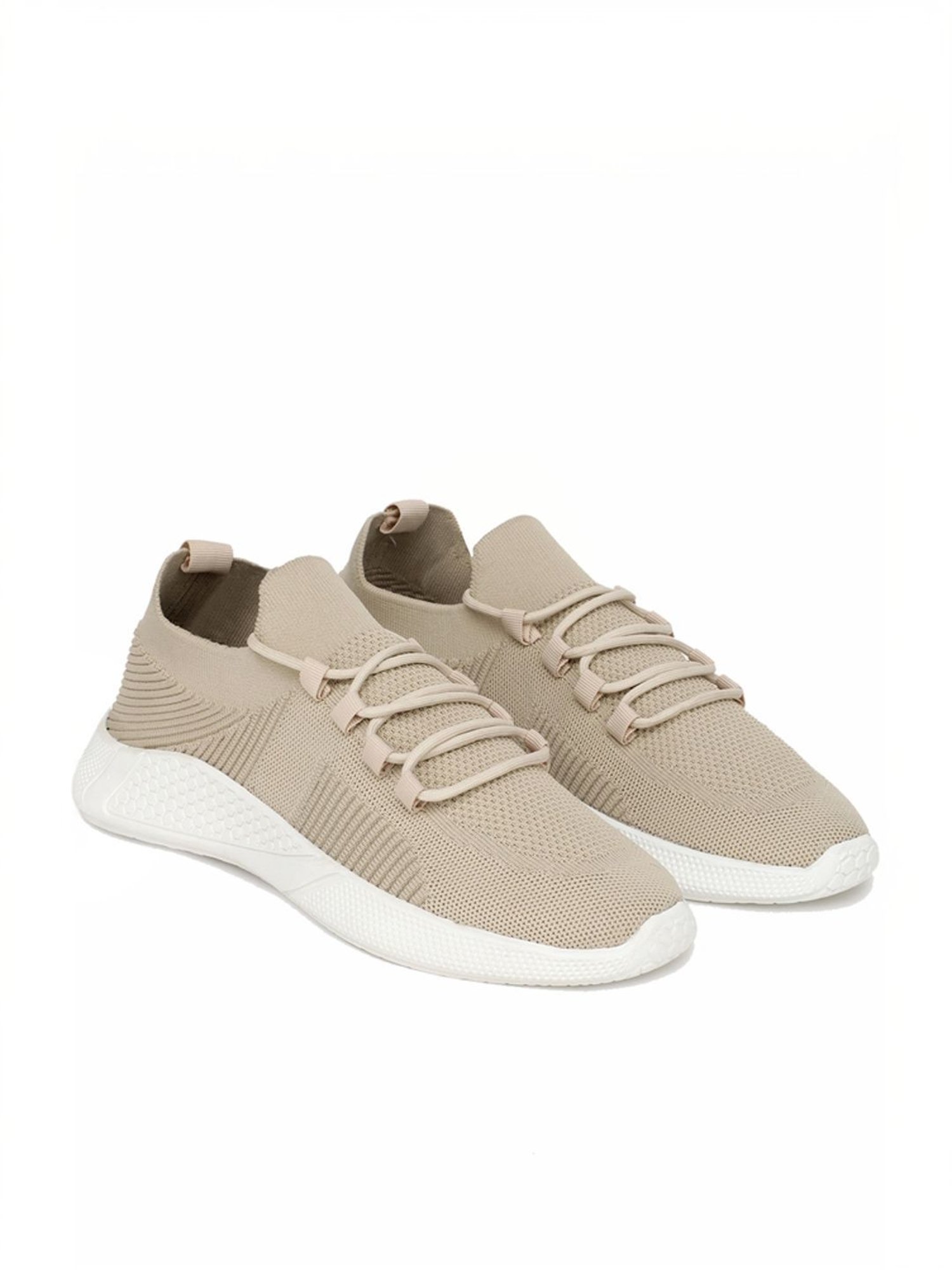Rapid Box Men's Beige Walking Shoes