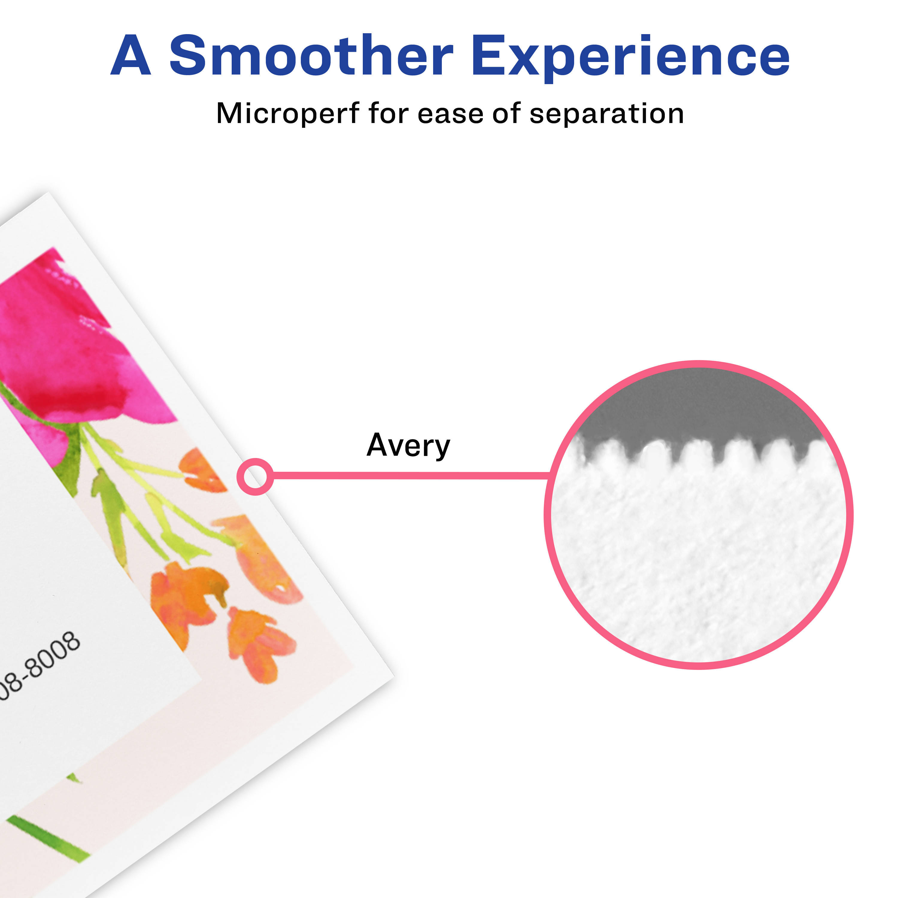 Avery Arched Die-Cut Tent Cards 2-1/16" x 3-3/4", 65 lbs, 100 Cards