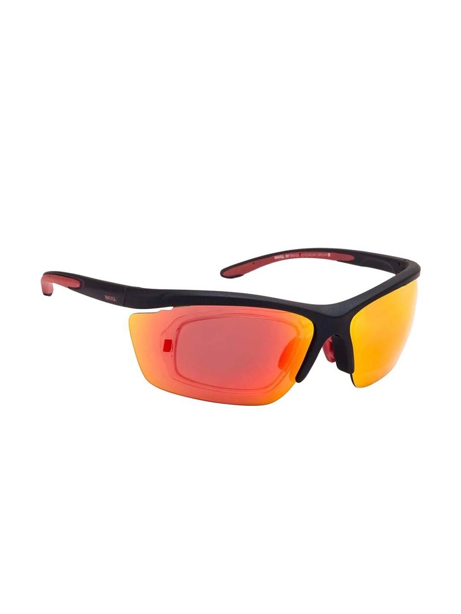 INVU Orange Wraparound UV Protection Sunglasses for Men