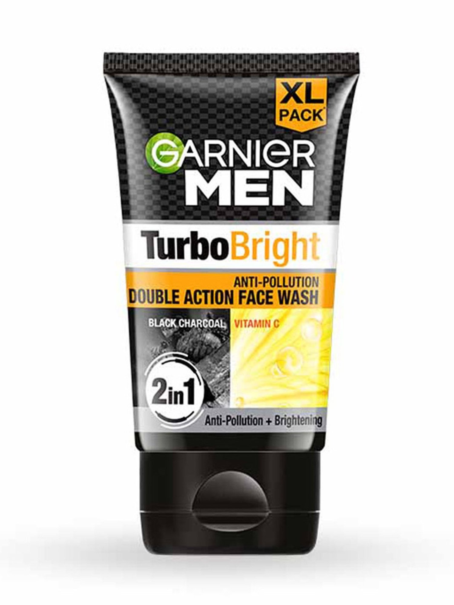 Garnier Men Turbo White Double Action Charcoal Face Wash - 150 gm