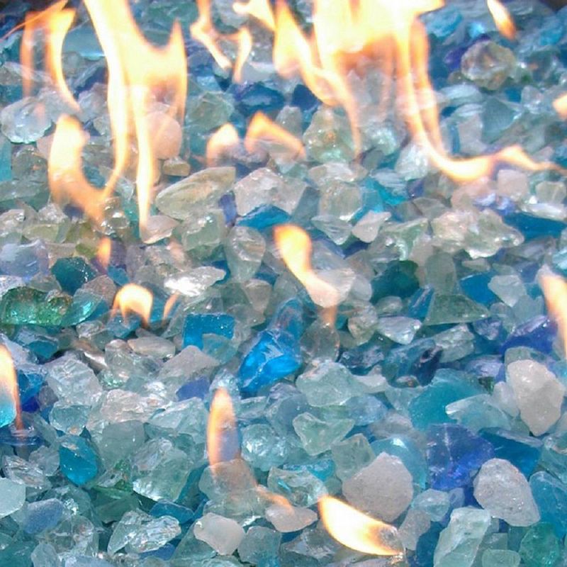 American Fireglass 10 LB Bag 1/2 Inch Reflective Fireplace & Firepit Fire Glass, Copper