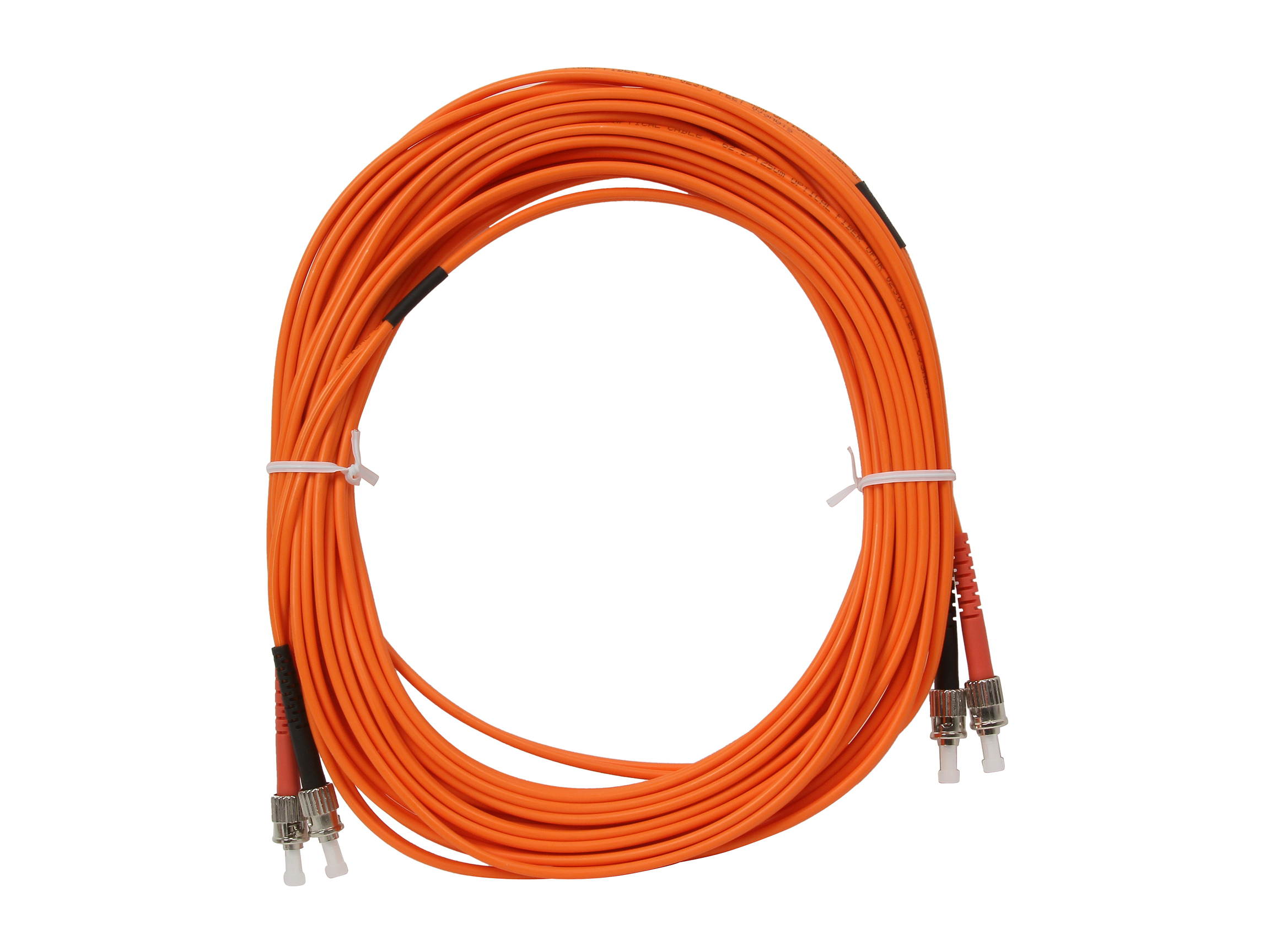 BYTECC MD-ST10 10m MD-ST ST to ST Duplex (2 Strand) Cable, Multi Mode 62.5/125 Standard Zipcore
