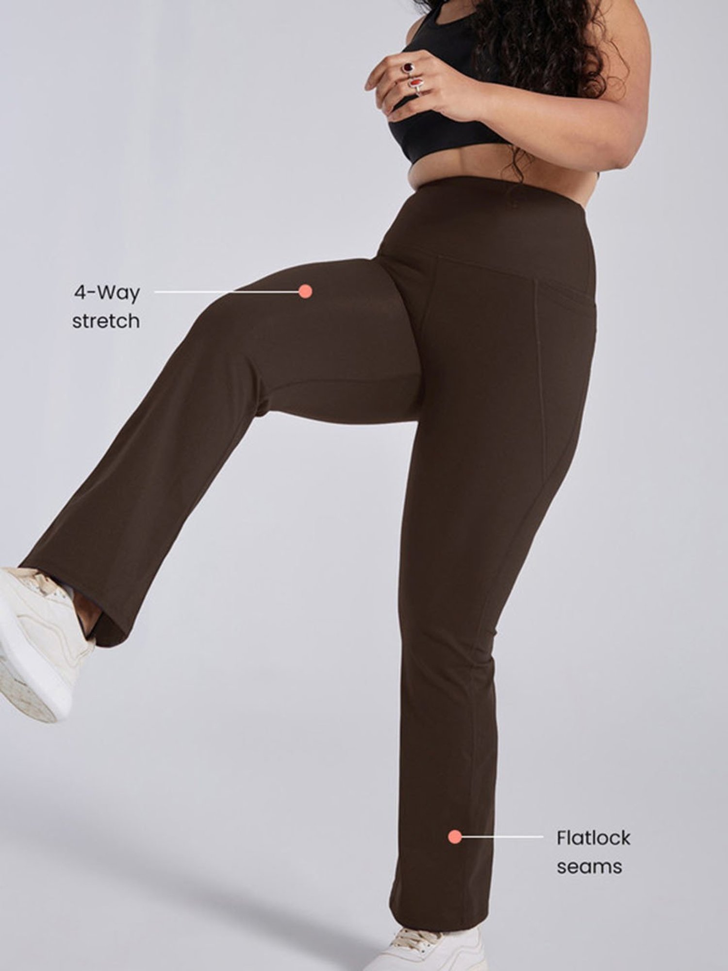 BlissClub Brown The Ultimate Flare Pants - Tall