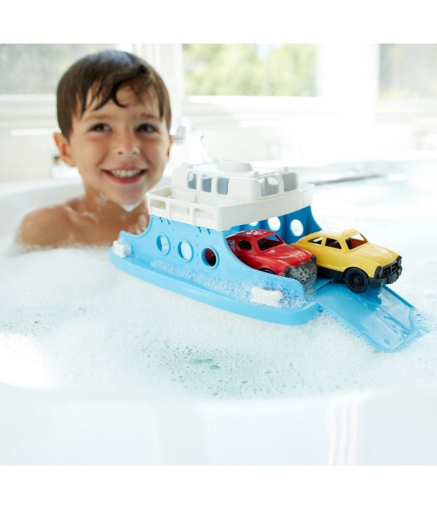 Green Toys Ferry Boat with Mini Cars Pool Toy