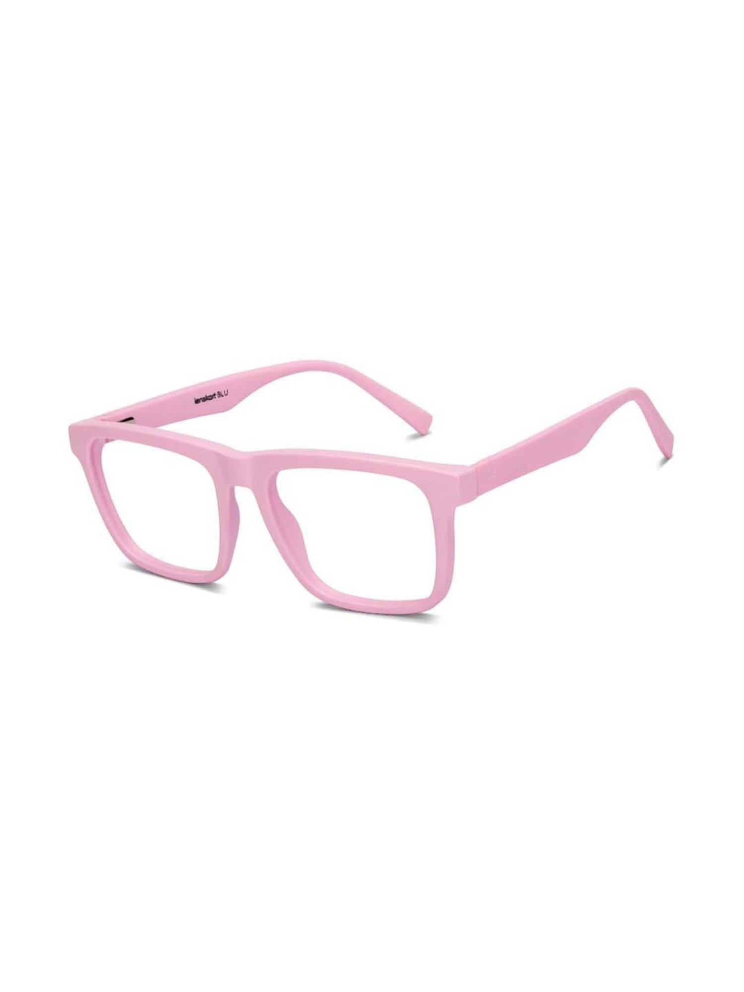Lenskart Blu Pink Square Blue Light Protection Unisex Reading Glasses