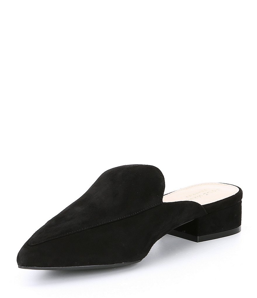 Schutz Sionne Clear Vinyl Pointed Toe Mules