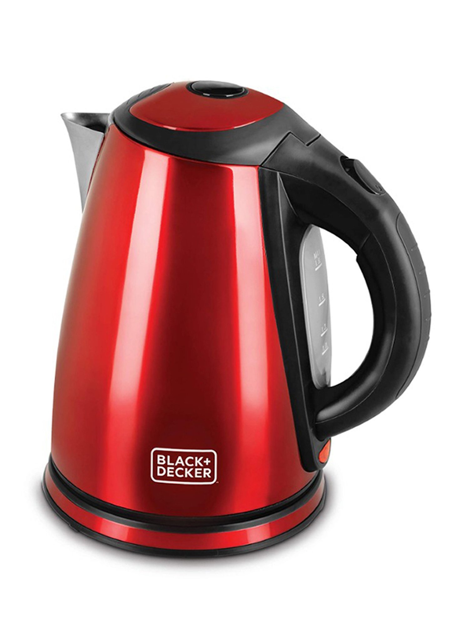 BLACK+DECKER BXKE1801IN Electric Kettle 2200W, 1.8L (Red)
