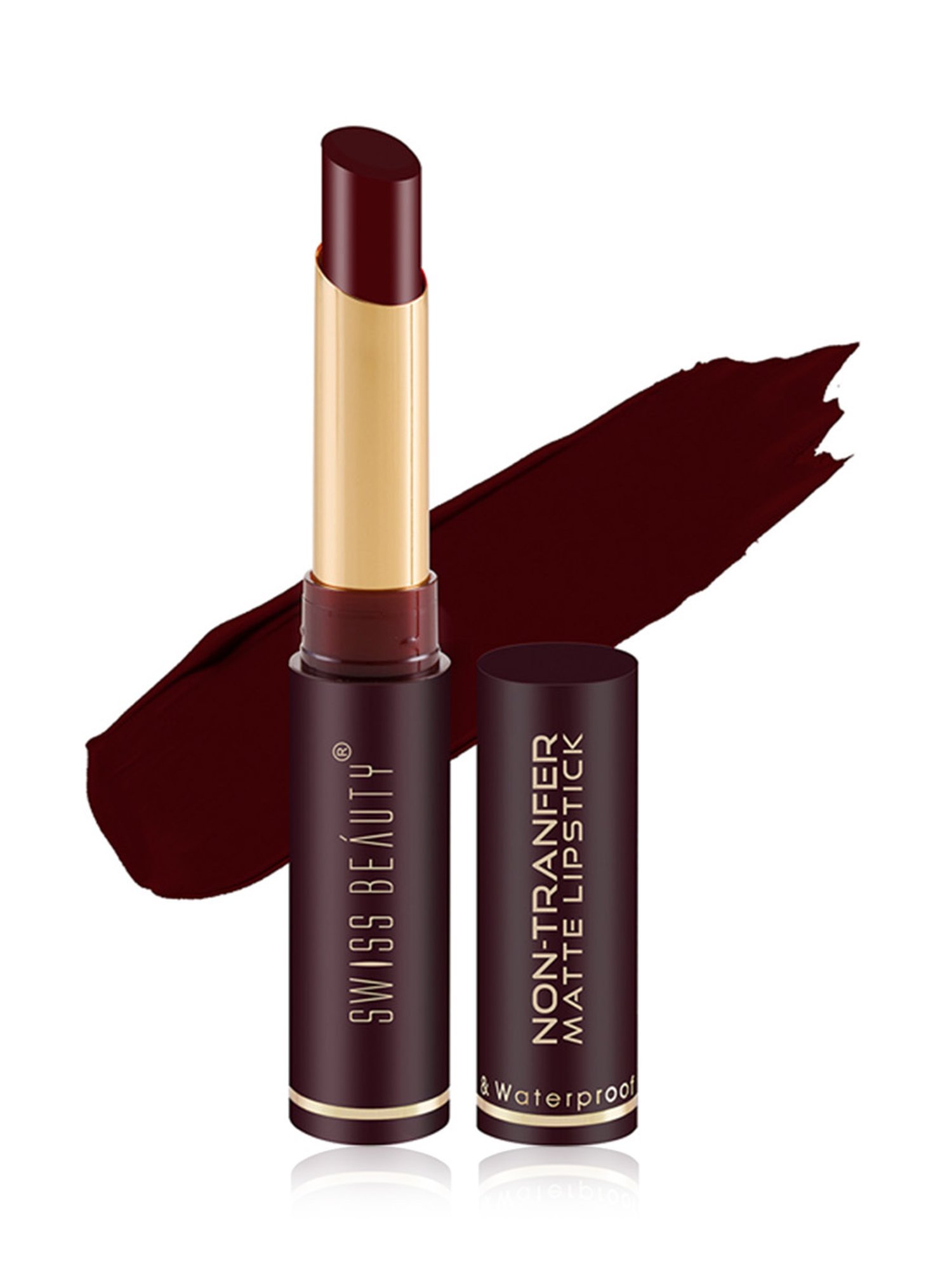 SWISS BEAUTY Non-Transfer Matte Lipstick Dynamite Berry - 2 gm