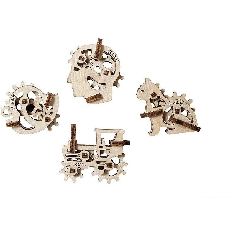 UGears Models UGears U-Fidget 3D Wooden Puzzle Set | Tribiks
