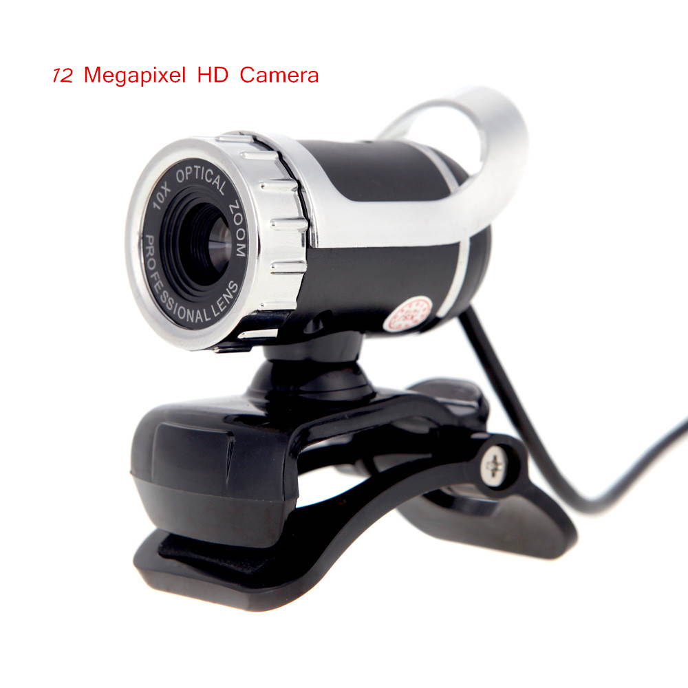 EC2WORLD New 50 Megapixel HD Camera Web Cam 360&deg; w/MIC Clip-on for Desktop Skype Computer