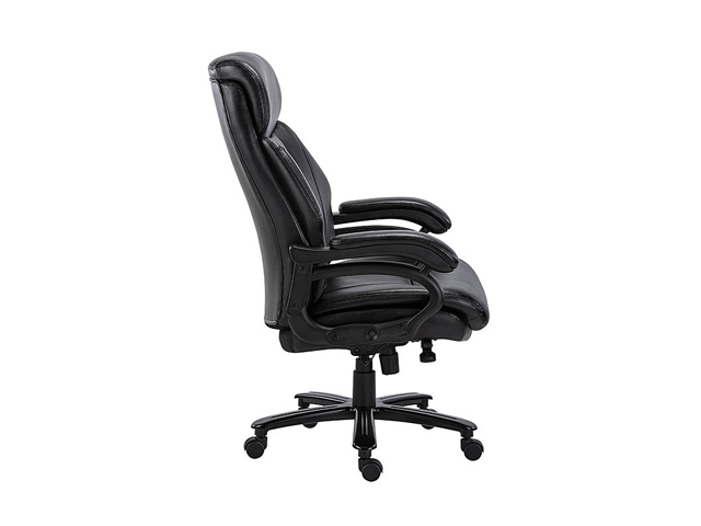 STARSPACE High Back Big & Tall 400lb Bonded Leather Office Chair Large Executive Desk Computer Swivel Chair - Adjustable Tilt Angle, Thick Padding and Ergonomic Design for Lumbar Support