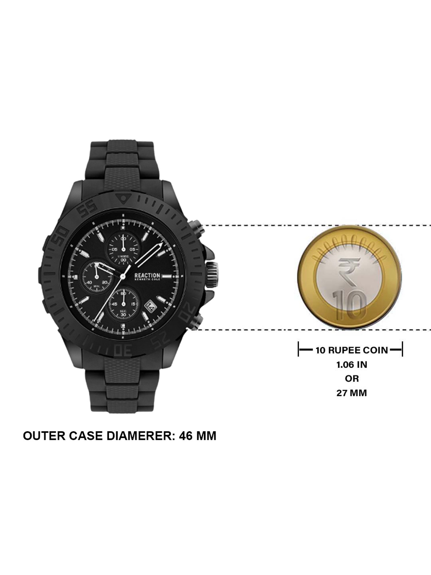 Reaction Kenneth Cole KRWGQ2193001 Prime Chronograph Watch for Men