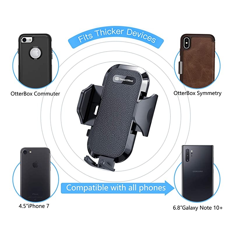 2020 Upgrade  Universal Car Phone Mount Cell Phone Holder for Dashboard Windshield Air Vent Long Arm Compatible with iPhone SE 11 Pro Max XR XS X Samsung Galaxy S20 S10+ S10 S9 Note 10