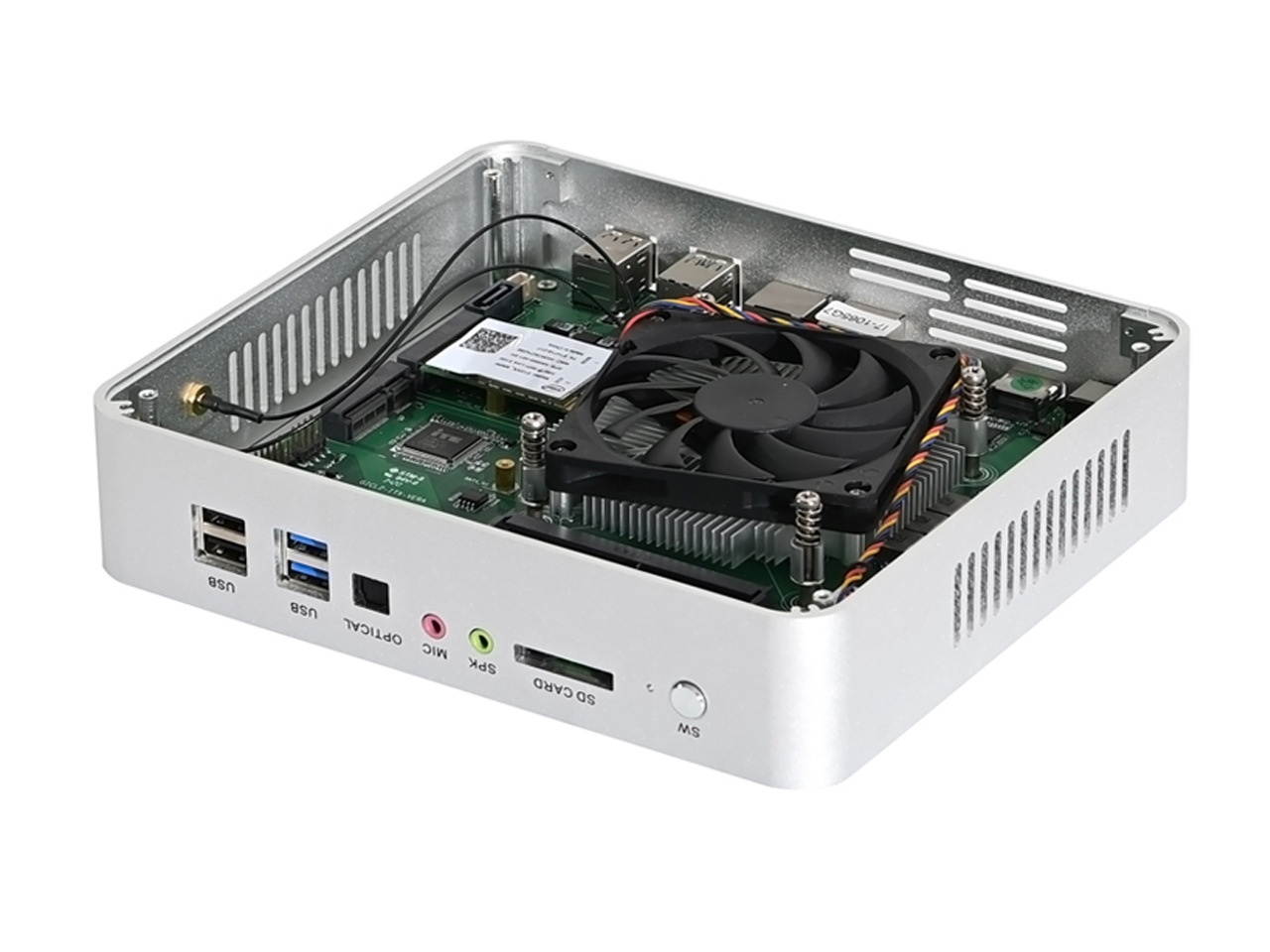 Mini PC Intel Core i5 1035G4 2*RAM Slots Max 64GB DDR4 RAM Gaming Desktop Computer 2*HDMI2.0 2*LAN 8*USB 32GB Ram 1TB SSD Windows 10 Pro