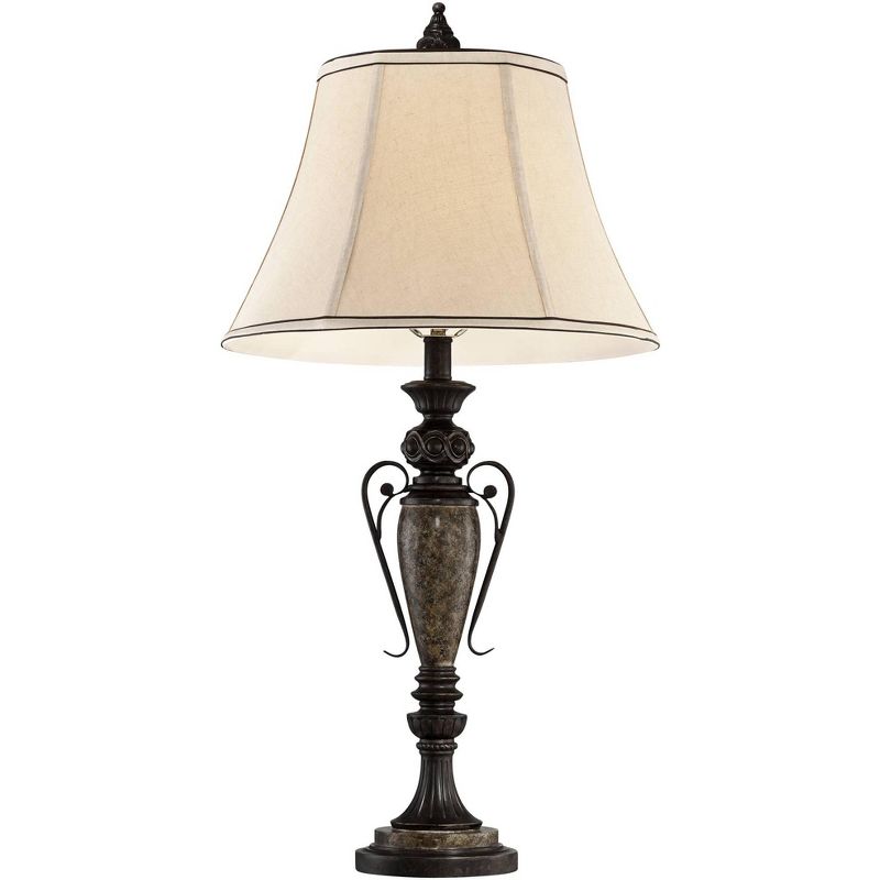 Kathy Ireland London Town Faux Agate Marble Table Lamp